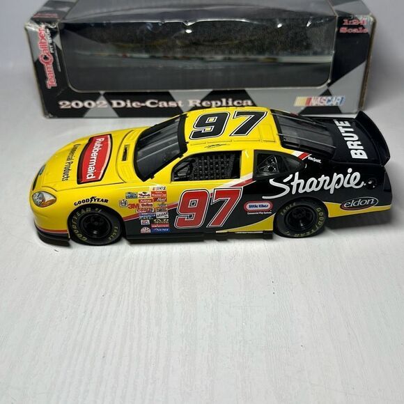 Team Caliber Owners Series #97 Kurt Busch 2002 Rubbermaid Sharpie Car 1:24 Scale - Picture 3 of 7